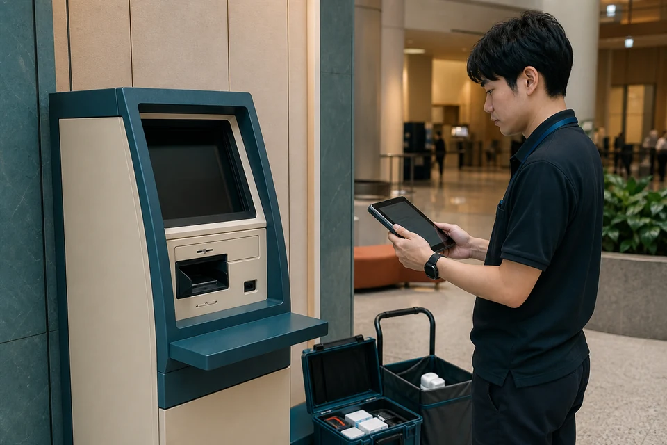 外貨両替機の稼働状況を確認